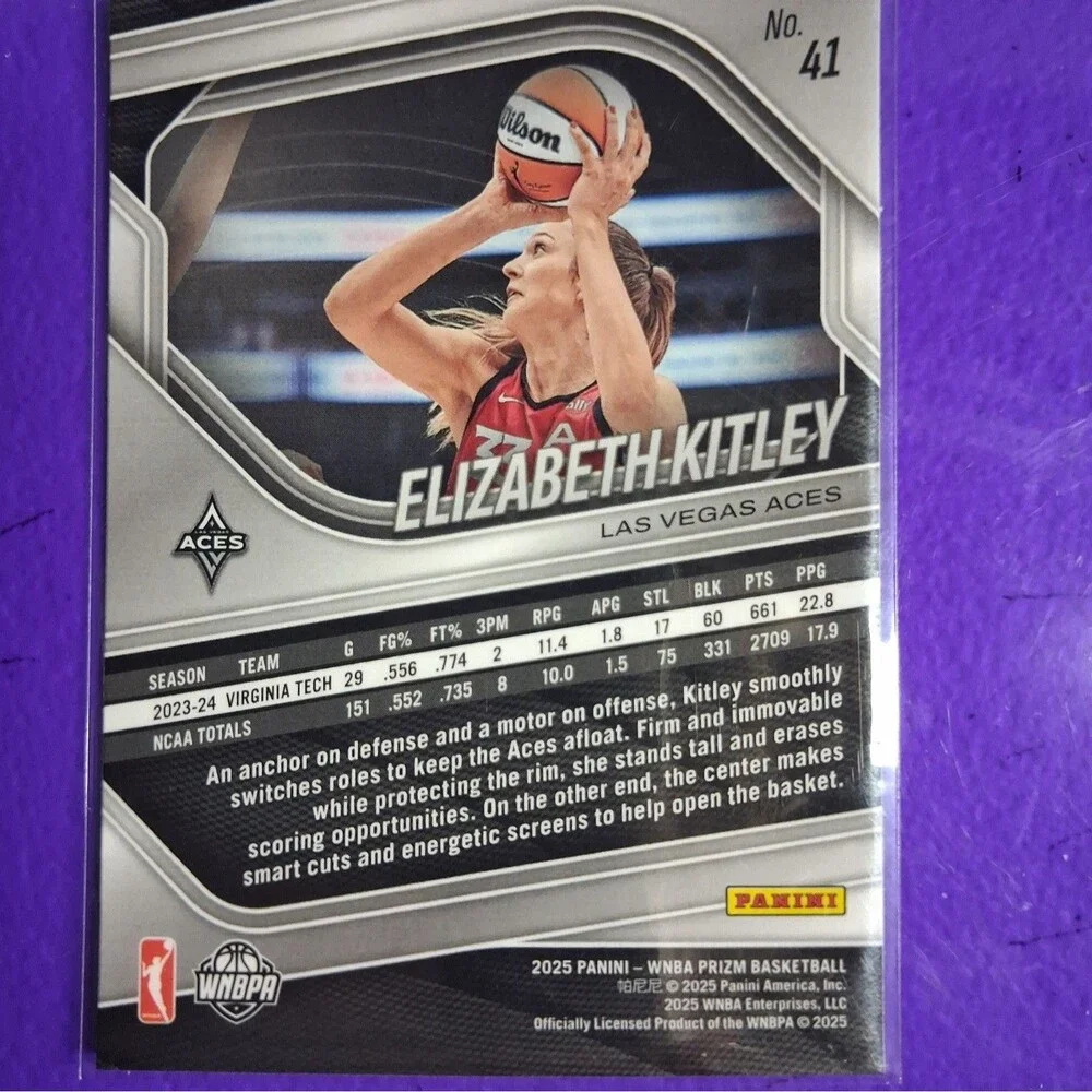 2025 Panini Prizm WNBA - Elizabeth Kitley #41